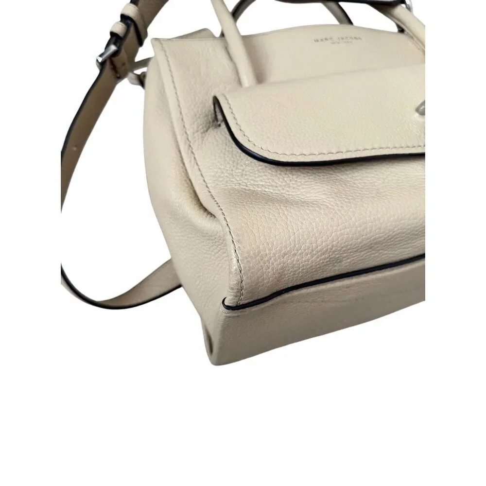 Mark‎ Jacobs Satchel Bag Lock That Leather Cream